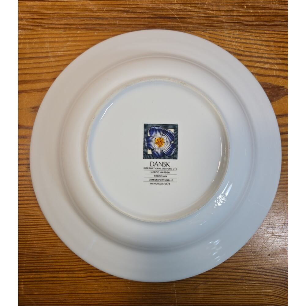 DANSK Nordic Garden Wide Rimmed Soup Bowls Porcelain - Picture 3 of 7